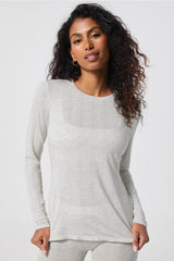 luxe360 rib long-sleeve top