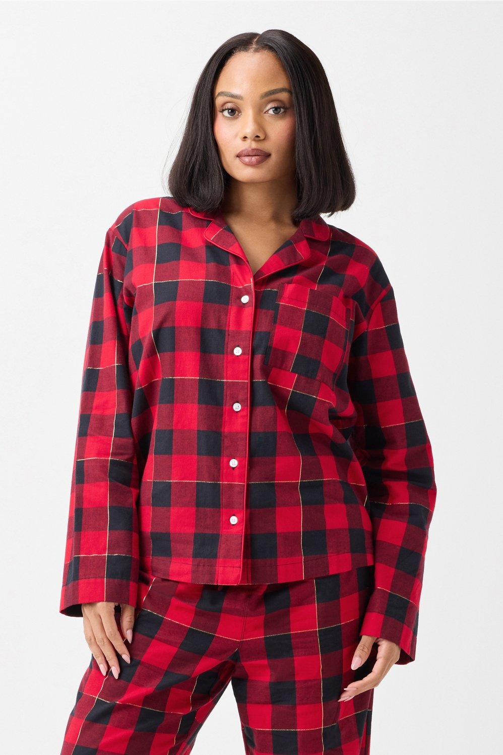 dream flannel long sleeve top