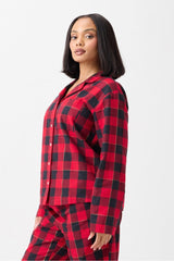 dream flannel long sleeve top