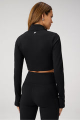 cold weather long-sleeve half-zip top