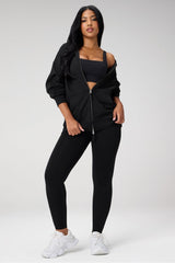 cozy fleece oversized zip up hoodie