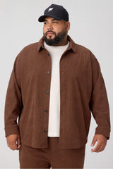 the club cord relaxed shirt jacket