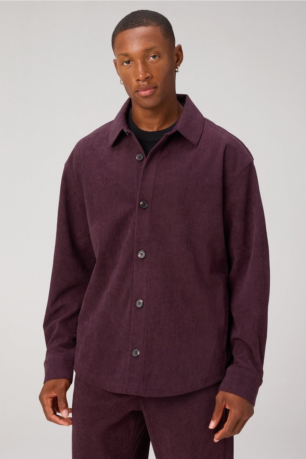 the club cord relaxed shirt jacket