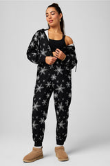 cozy fleece hooded onesie