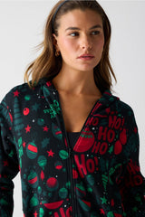 cozy fleece hooded onesie