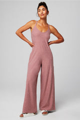 cloud jersey wide leg onesie