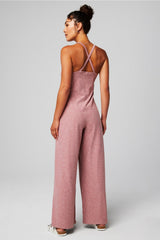cloud jersey wide leg onesie
