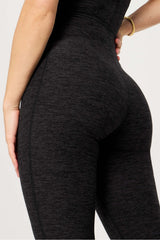 heatherflex kick flare jumpsuit