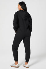 cozy fleece hooded onesie