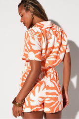 cotton voile short onesie