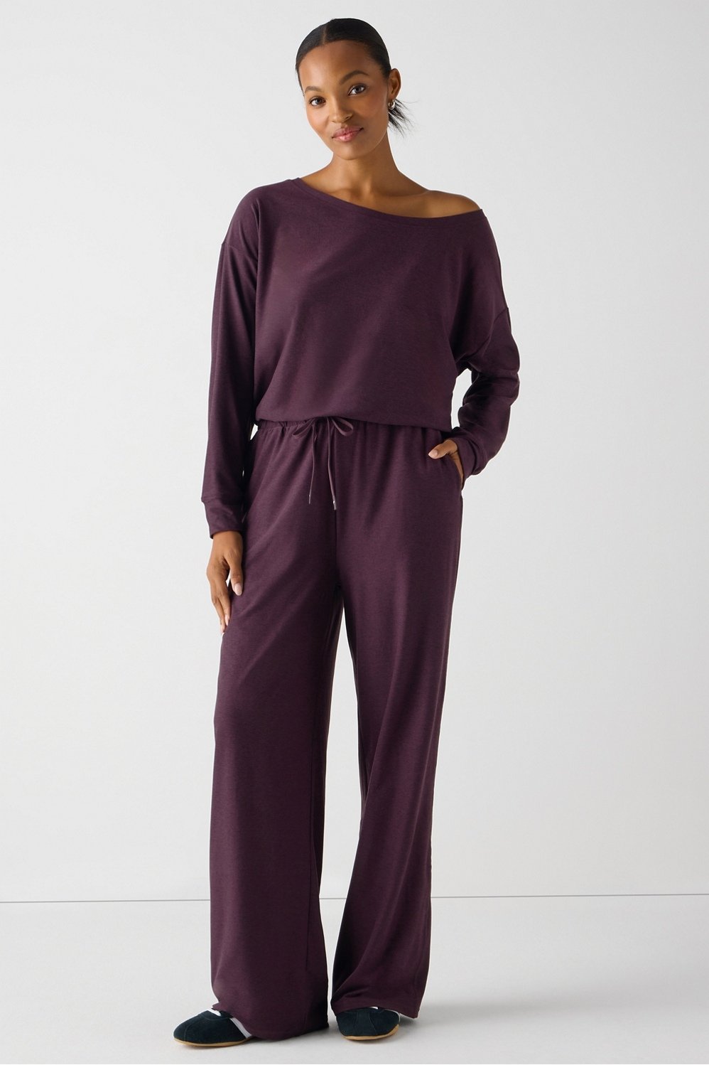 cloud jersey off shoulder onesie