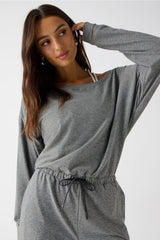 cloud jersey off shoulder onesie