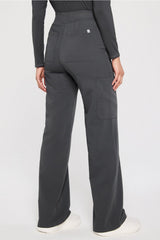 high-rise wide leg scrub pant
