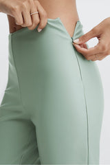 vegan leather high-waisted legging