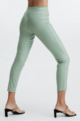 vegan leather high-waisted legging