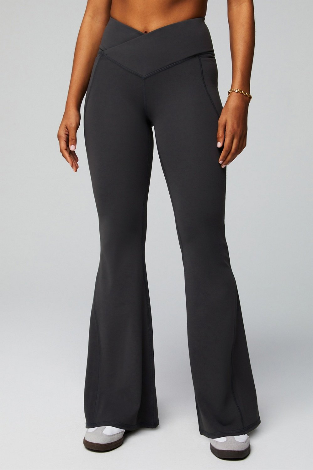oasis pureluxe high-waisted crossover flare