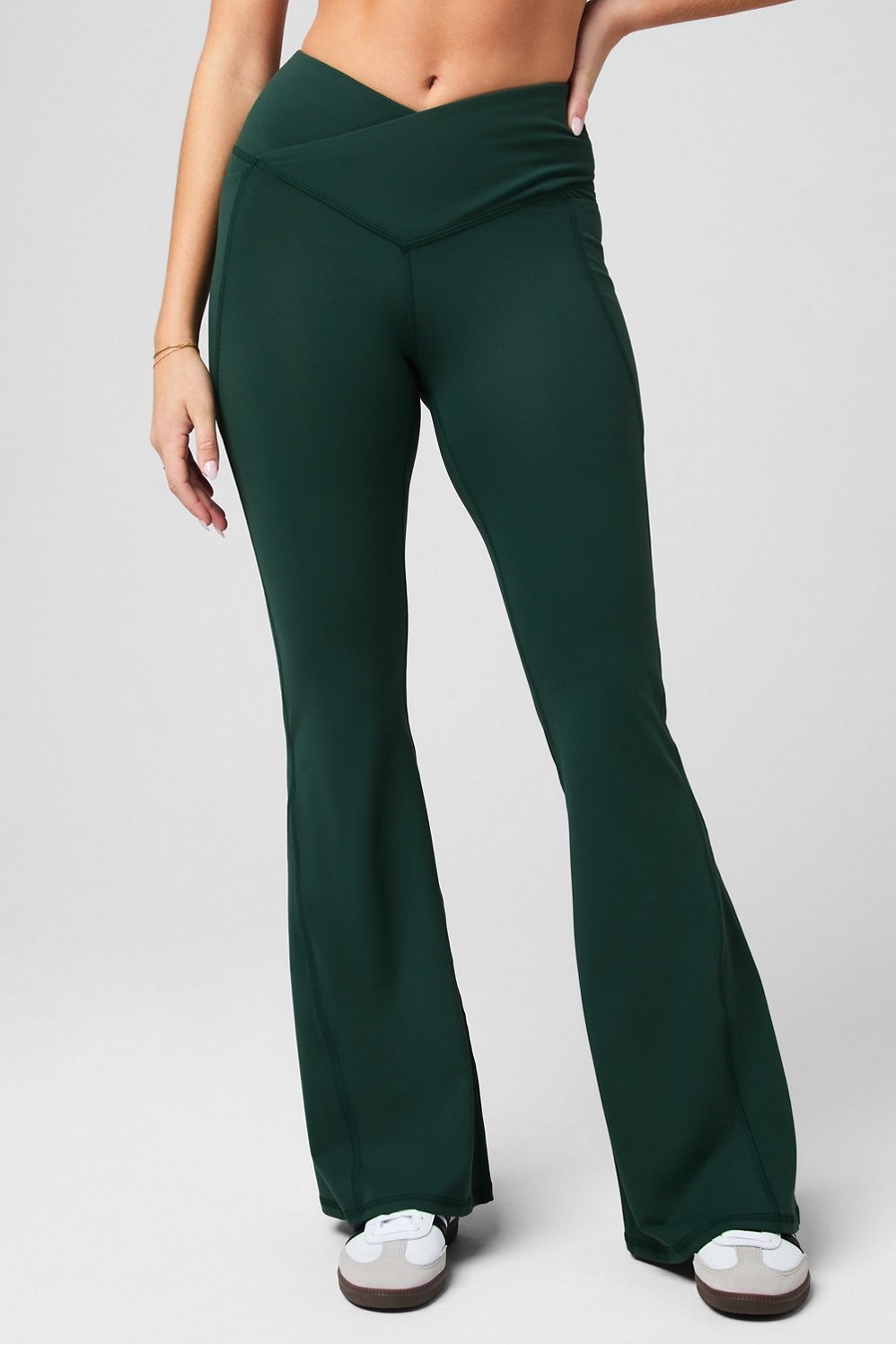 oasis pureluxe high-waisted crossover flare