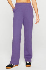 cozy fleece wide leg sweatpant