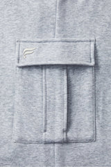 cozy fleece wide leg cargo sweatpant