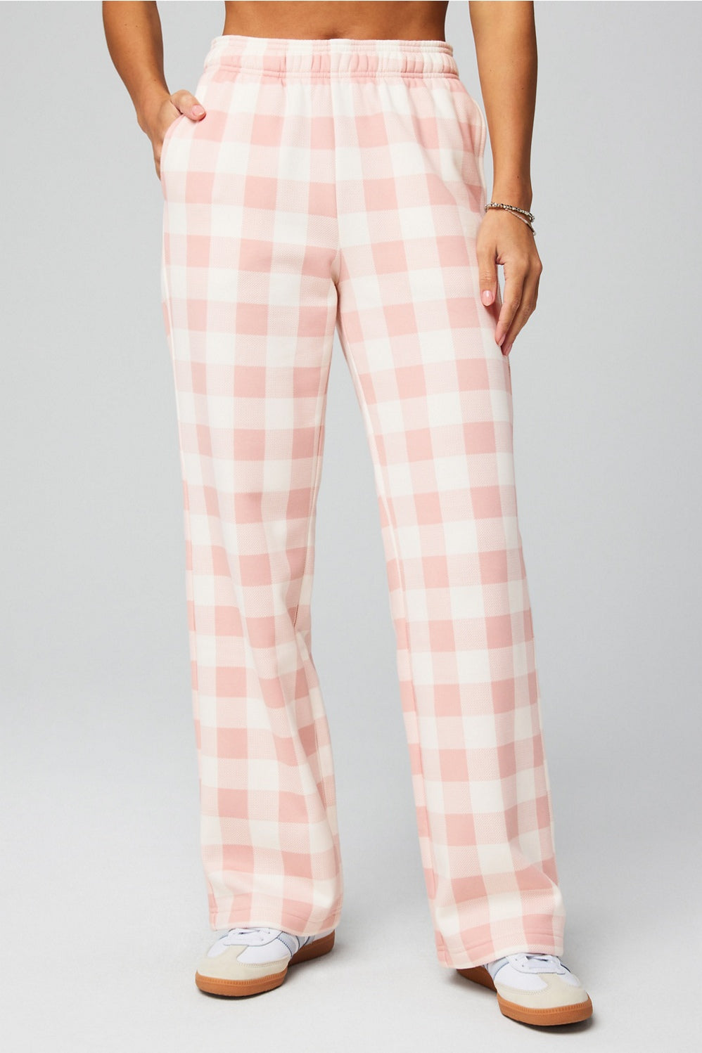 cozy fleece wide leg sweatpant