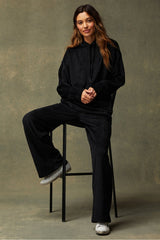 cozy cord high-waisted wide leg pant