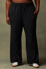 cozy cord high-waisted wide leg pant