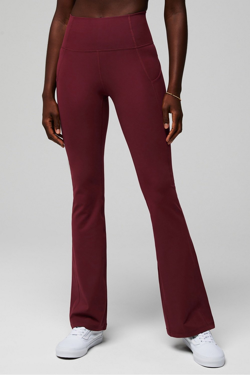 oasis pureluxe high-waisted pocketed kick flare