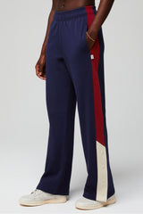 year round terry wide leg snap pant
