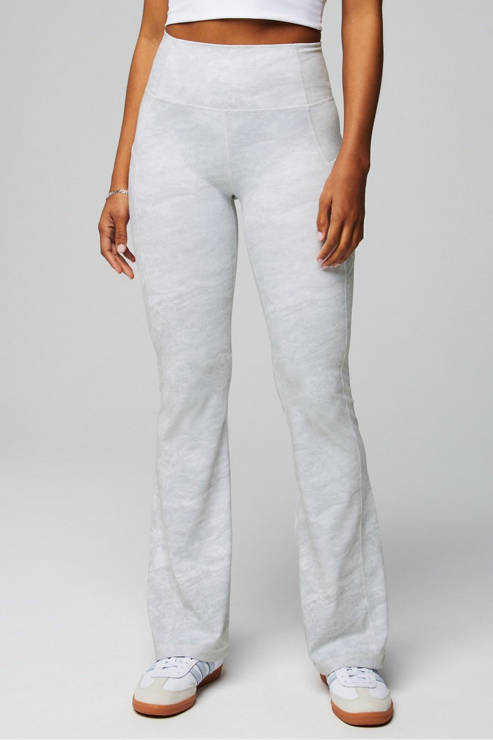oasis pureluxe high-waisted pocketed kick flare