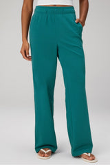 year round terry wide leg pant