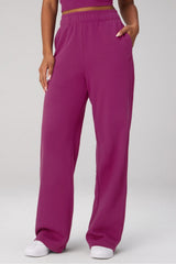 year round terry wide leg pant