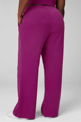 year round terry wide leg pant