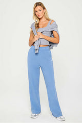 year round terry wide leg sweatpant