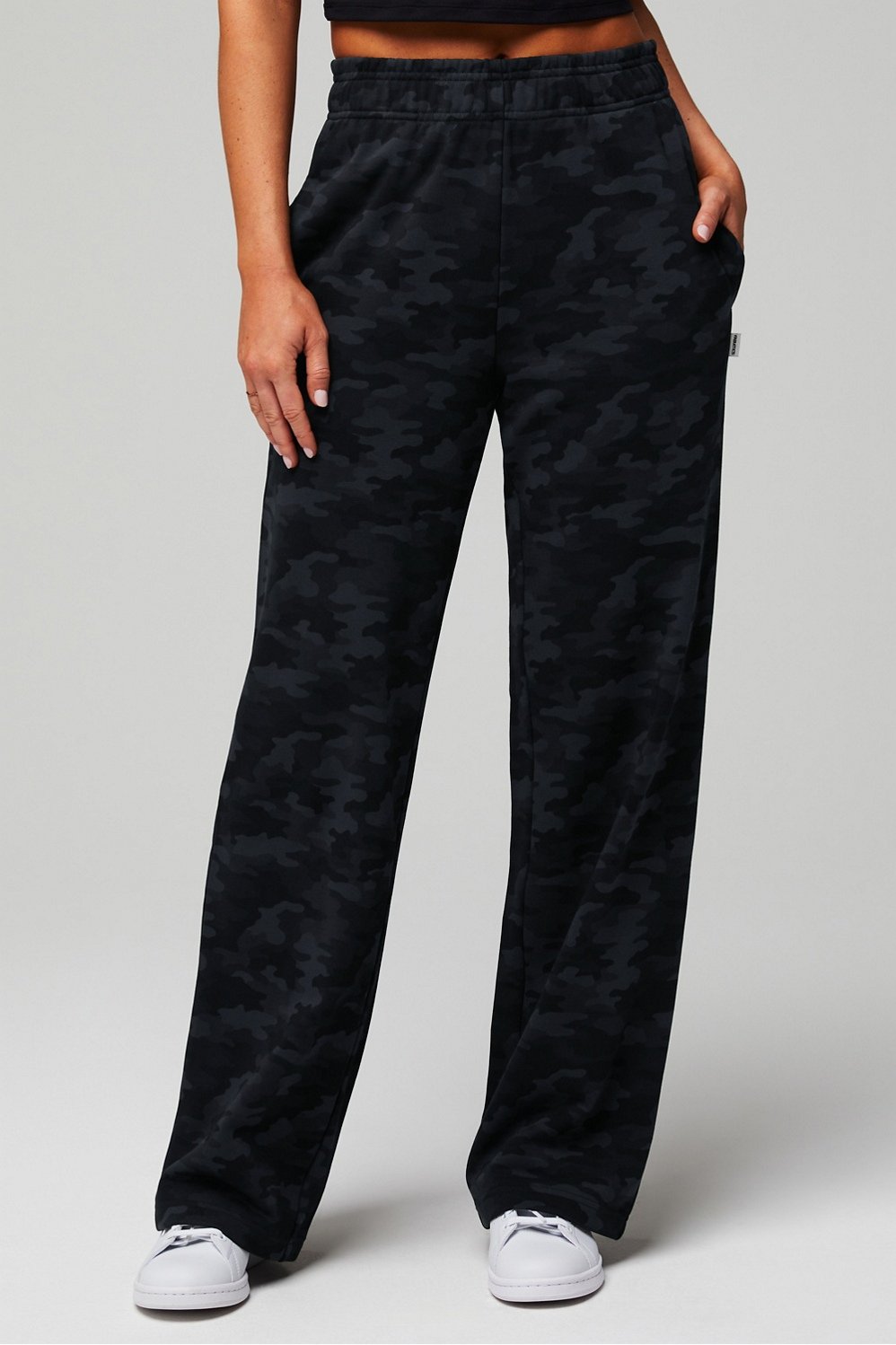 year round terry wide leg sweatpant