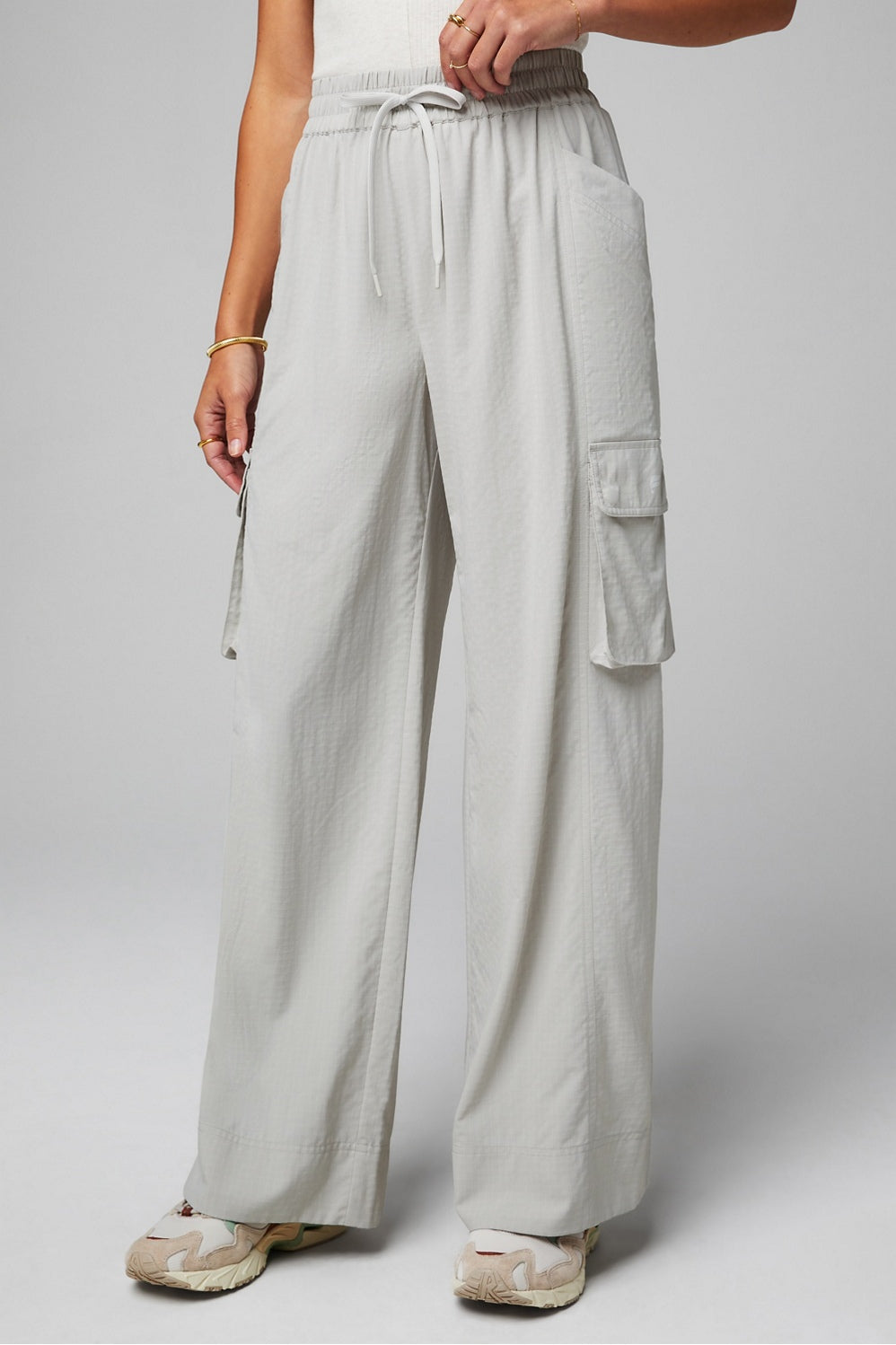 ripstop cargo wide leg pant