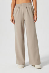 wide leg seamed pant