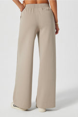 wide leg seamed pant