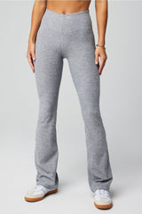 heatherflex high-waisted mini flare