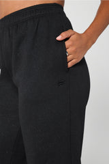 cozy fleece wide leg sweatpant