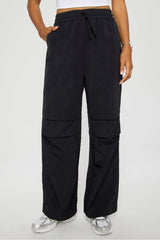woven crinkle pant