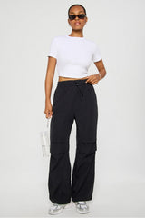 woven crinkle pant