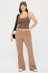 year round terry flare pant