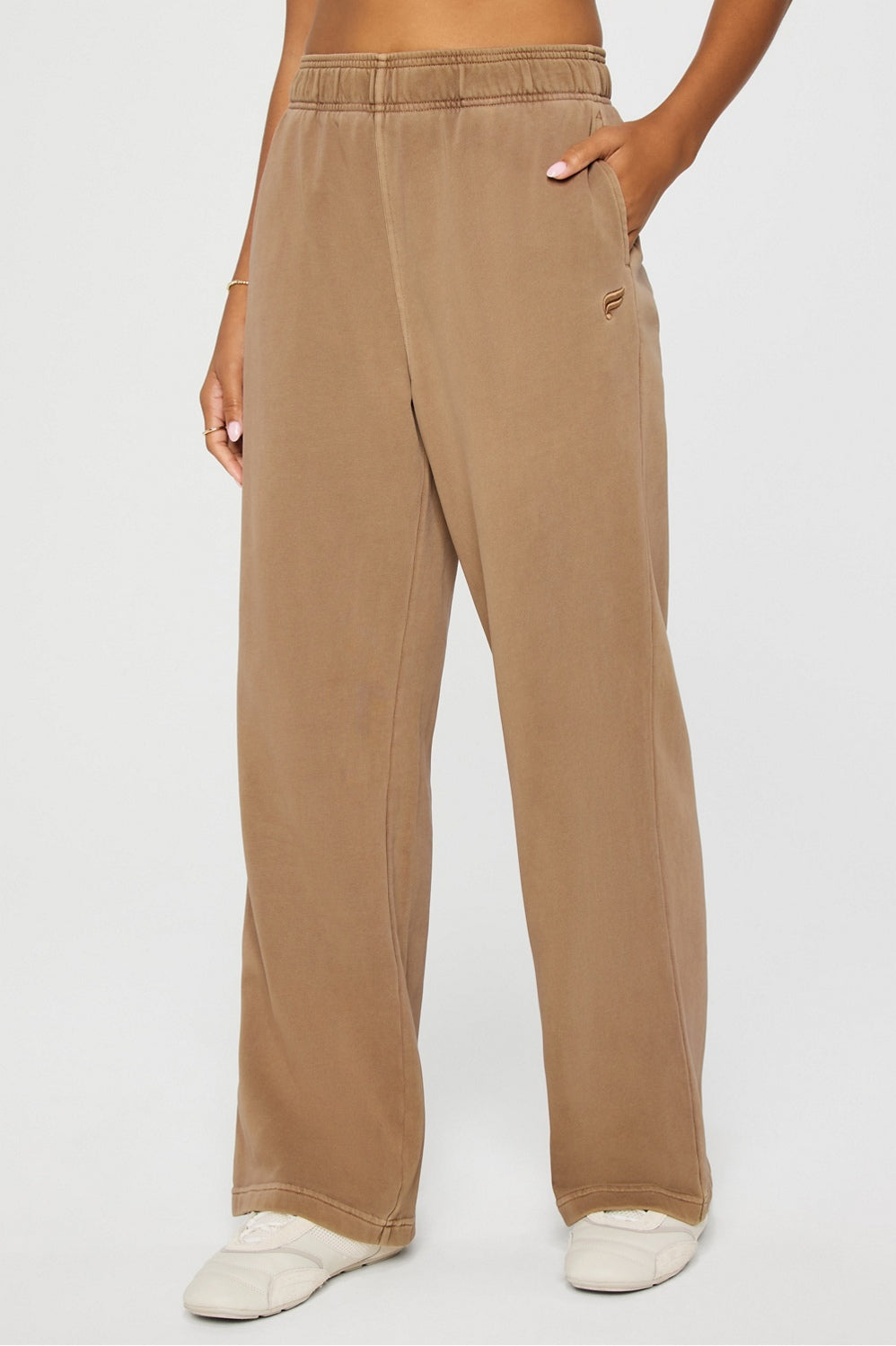 year round terry wide leg sweatpant