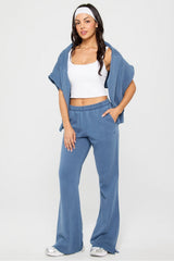 year round terry flare pant