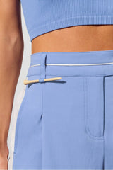 pleated wide leg trouser