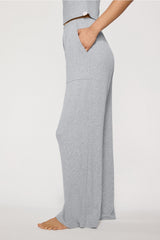 soft rib wide leg pant