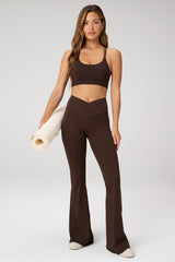 oasis pureluxe high-waisted crossover flare