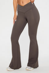 oasis pureluxe high-waisted crossover flare