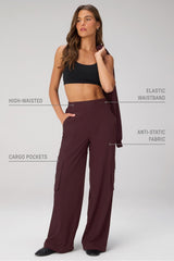 downtown wide leg cargo pant