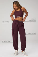 year round terry cargo jogger